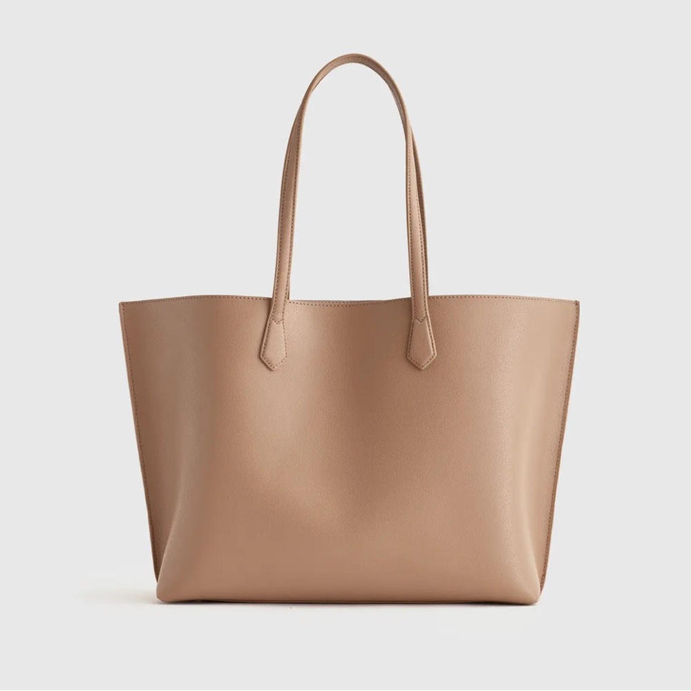 Quince Tan Leather Tote Bag